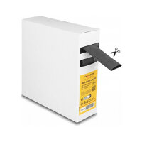 Schrumpfschlauch Box, mit Innenkleber, Schrumpfungsrate 4:1, 5 m x 20 mm schwarz