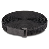 Klettband auf Rolle mit Schlaufe L 5 m x B 20 mm schwarz