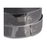 Strapazierfähiges Klettband selbstklebend mit Haft- und Flauschband L 25 m x B 50 mm schwarz