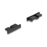 Staubschutz für USB 3.0 Typ Micro-B Buchse ohne Griff 10 Stück schwarz