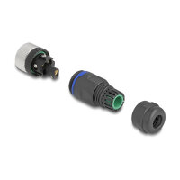 M12 Steckverbinder A-kodiert 5 Pin Buchse zur Montage mit Schraubanschluss