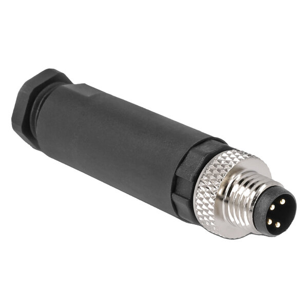 M8 Steckverbinder A-kodiert 4 Pin Stecker zur Montage mit Schraubanschluss