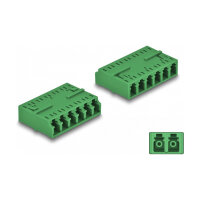 LWL Kupplung HD LC Hexaplex Buchse zu LC Hexaplex Buchse grün