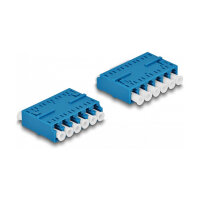 LWL Kupplung HD LC Hexaplex Buchse zu LC Hexaplex Buchse blau