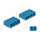 LWL Kupplung HD LC Hexaplex Buchse zu LC Hexaplex Buchse blau