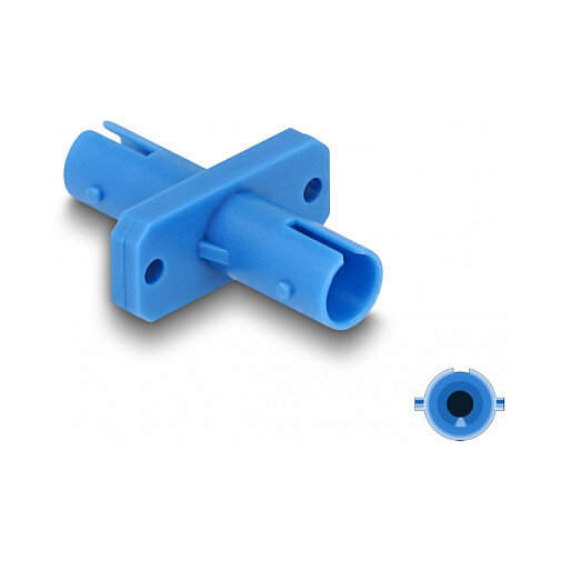 LWL Kupplung ST Simplex Buchse zu ST Simplex Buchse blau