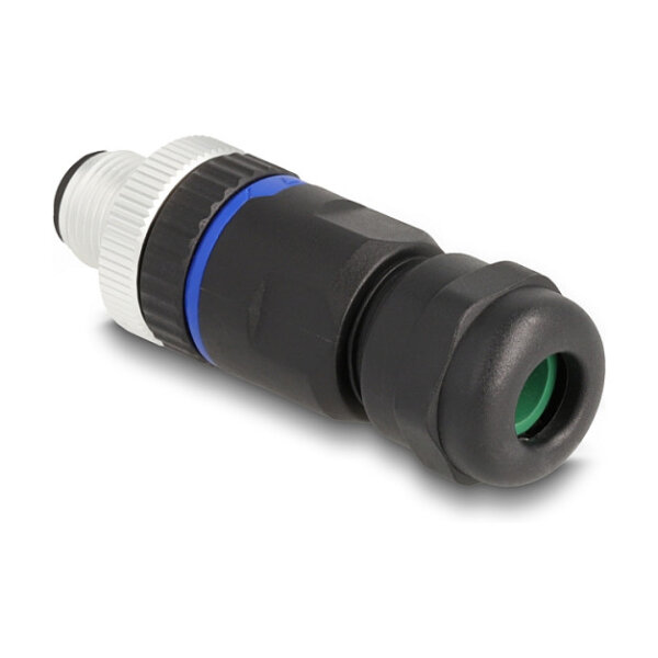 M12 Steckverbinder A-kodiert 5 Pin Stecker zur Montage mit Schraubanschluss