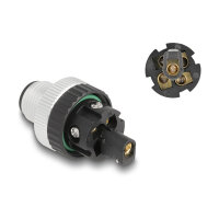M12 Steckverbinder A-kodiert 5 Pin Stecker zur Montage mit Schraubanschluss