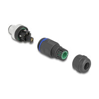 M12 Steckverbinder A-kodiert 5 Pin Stecker zur Montage mit Schraubanschluss
