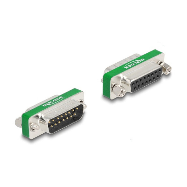 HF/EMI Entstörfilter D-Sub 15 Pin Stecker zu Buchse mit Tiefpass kapazitiv