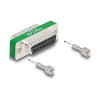 HF/EMI Entstörfilter D-Sub 15 Pin Stecker zu Buchse mit Tiefpass kapazitiv