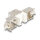 Keystone Modul RJ45 Buchse zu LSA Cat.6A werkzeugfrei weiß Set 10 Stück