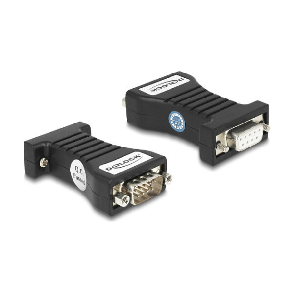 Isolator RS-232 D-Sub 9 Buchse zu RS-232 D-Sub 9 Stecker TXD, RXD, DTR, DSR, GND galvanische Trennung 2,5 kV