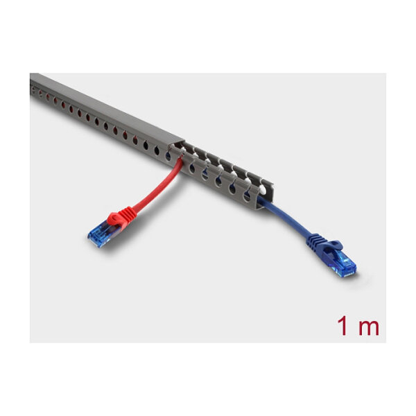 Verdrahtungskanal 20 x 20 mm - Länge 1 m grau