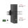 Industrie Hub 7 x USB 2.0 Typ-A mit 15 kV ESD Schutz und Hutschienenbefestigung