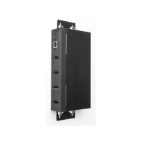 Industrie Hub 4 x USB 2.0 Typ-A mit 15 kV ESD Schutz und Hutschienenbefestigung