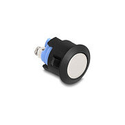 Drucktaster zum Einbau 16 mm 2 x Schraubklemme Taster flach Kunststoff Snap in Montage