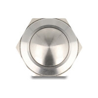 Drucktaster zum Einbau 19 mm 2 x Schraubklemme Taster gewölbt