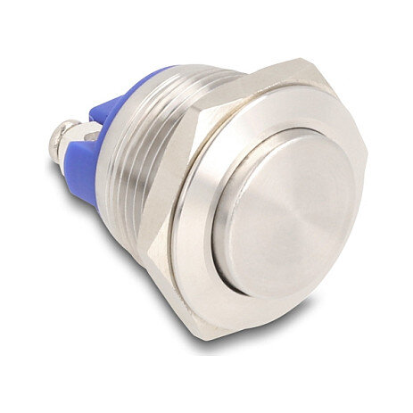 Drucktaster zum Einbau 19 mm 2 x Schraubklemme Taster hoch