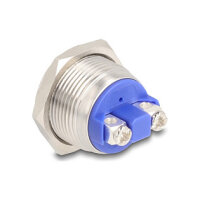 Drucktaster zum Einbau 19 mm 2 x Schraubklemme Taster hoch