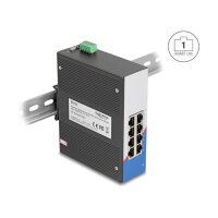 Industrie Gigabit Ethernet Switch 8 Port RJ45 für Hutschiene