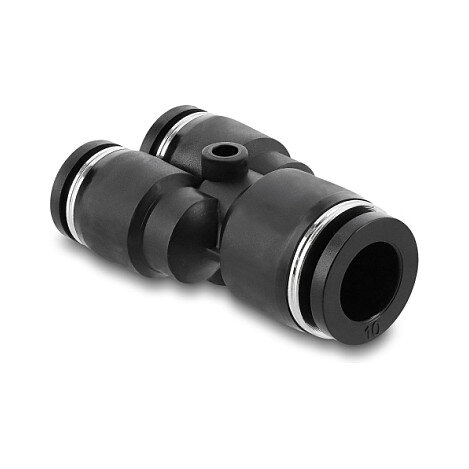 Pneumatik Steckverbinder 2 x 8 mm zu 1 x 10 mm mit Befestigungsloch Y-Form