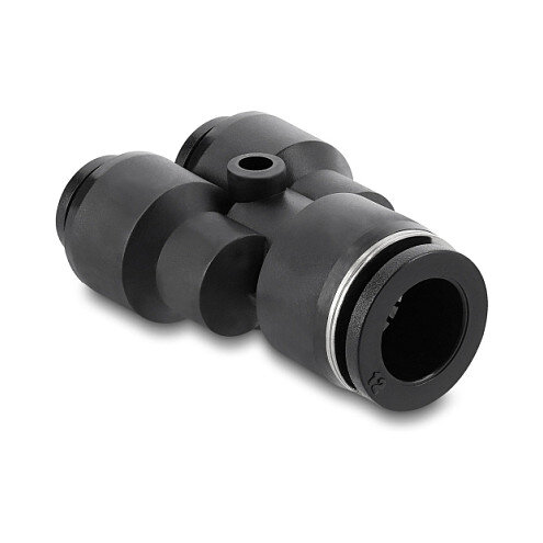 Pneumatik Steckverbinder 2 x 8 mm zu 1 x 12 mm mit Befestigungsloch Y-Form