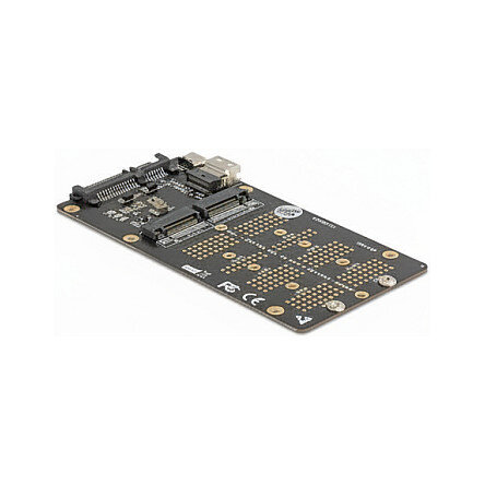 Konverter M.2 Key M NVMe SSD zu SFF-8654 und M.2 Key B SATA SSD zu SATA
