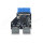 USB 5 Gbps Hub 20 Pin Pfostenbuchse zu 2 x USB 5 Gbps Typ-E Key A Buchse