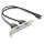 USB Typ-E Key B Stecker zu 2 x USB 5 Gbps Typ-A Buchse mit Slotblech Anschlusskabel 35,5 cm