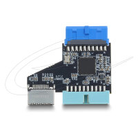 USB 5 Gbps Hub 20 Pin Pfostenbuchse zu 1 x USB 5 Gbps 20 Pin Pfostenstecker und Type-E Key A Buchse