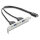 USB Typ-E Key A Stecker zu 2 x USB 5 Gbps Typ-A Buchse mit Slotblech Anschlusskabel 35,5 cm