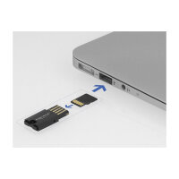 Delock USB 2.0 Card Reader für Micro SD Speicherkarten