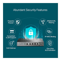 Router TP-LINK TL-R605 - Ethernet-WAN - Kompatibel mit Omada