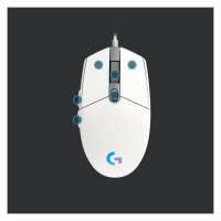 Logitech G203 Lightsync Gaming Mouse white