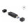 Delock Card Reader SuperSpeed USB 5 Gbps USB Type-C™ / Typ-A für SD und Micro SD Speicherkarten