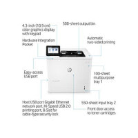 L HP LaserJet Enterprise M611dn Laserdrucker 61 S./Min. LAN Duplex