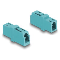 Delock LWL Kupplung LC Simplex Buchse zu LC Simplex Buchse OM3 aqua