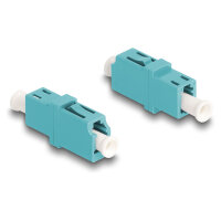 Delock LWL Kupplung LC Simplex Buchse zu LC Simplex Buchse OM3 aqua