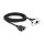 Delock Netzwerk Verlängerungskabel für Easy 45 Modul S/FTP RJ45 Buchse zu RJ45 Buchse Cat.6A 3 m schwarz / weiß