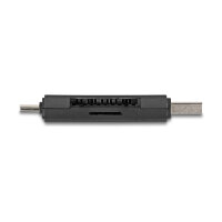 Delock Card Reader USB 5 Gbps USB Type-C™ / Typ-A für SD und Micro SD Speicherkarten schwarz
