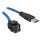 Delock Keystone Modul USB 5 Gbps Typ-A Buchse 250° zu Typ-A Stecker mit 1,5 m Kabel schwarz