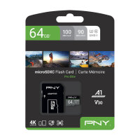 CARD 64GB PNY PRO Elite MicroXC 100MB/s +Adapter