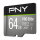 CARD 64GB PNY PRO Elite MicroXC 100MB/s +Adapter