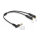 Delock Audio Splitter Klinkenstecker 3,5 mm zu 2 x Klinkenbuchse 3,5 mm 4 Pin gewinkelt