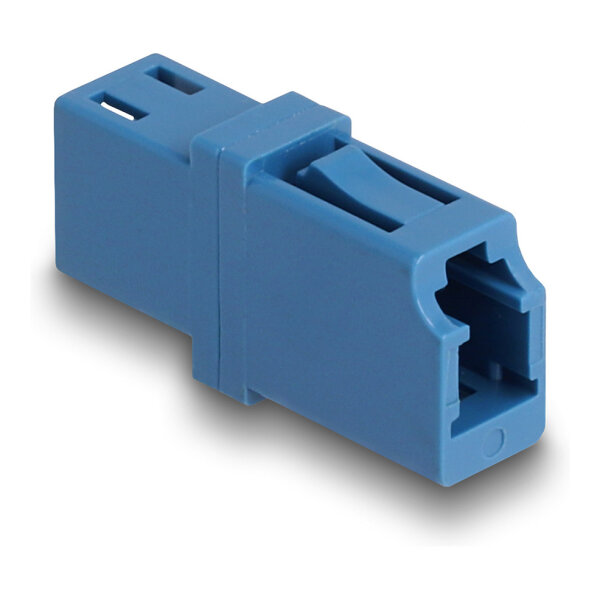 Delock LWL Kupplung LC Simplex Buchse zu LC Simplex Buchse UPC blau