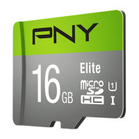 CARD 16GB PNY Elite MicroHC 85MB/s +Adapter