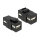 Delock Keystone Modul USB 2.0 A Buchse > USB 2.0 A Buchse schwarz