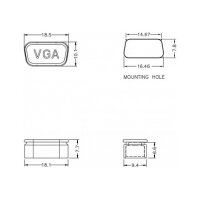 Delock Staubschutz für VGA und D-Sub9 / D-Sub15 Buchse 10 Stück transparent
