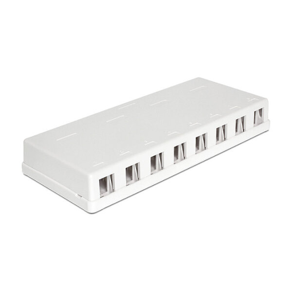 Delock Keystone Leergehäuse 8 Port